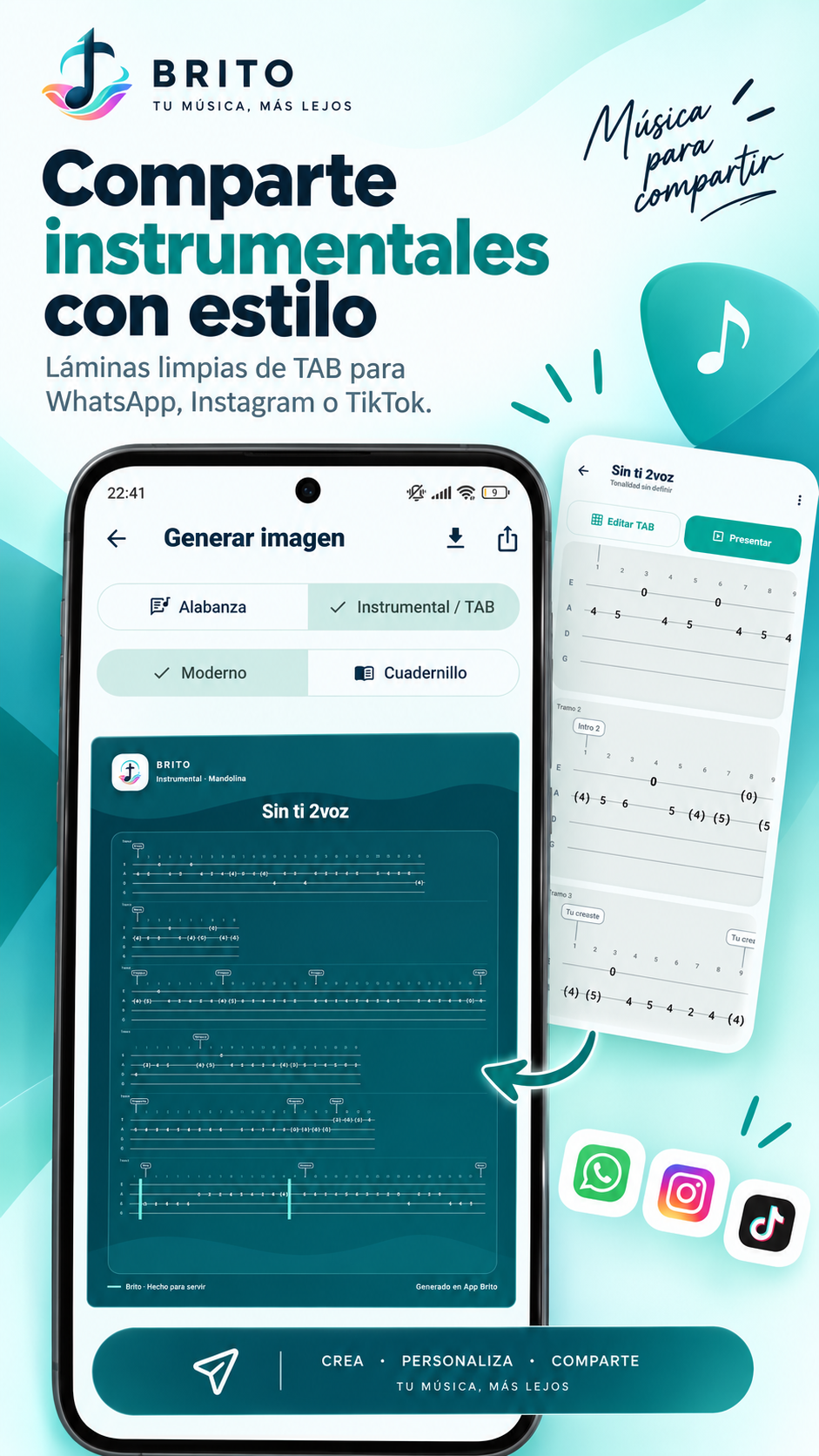 Generar imágenes de Instrumental TAB